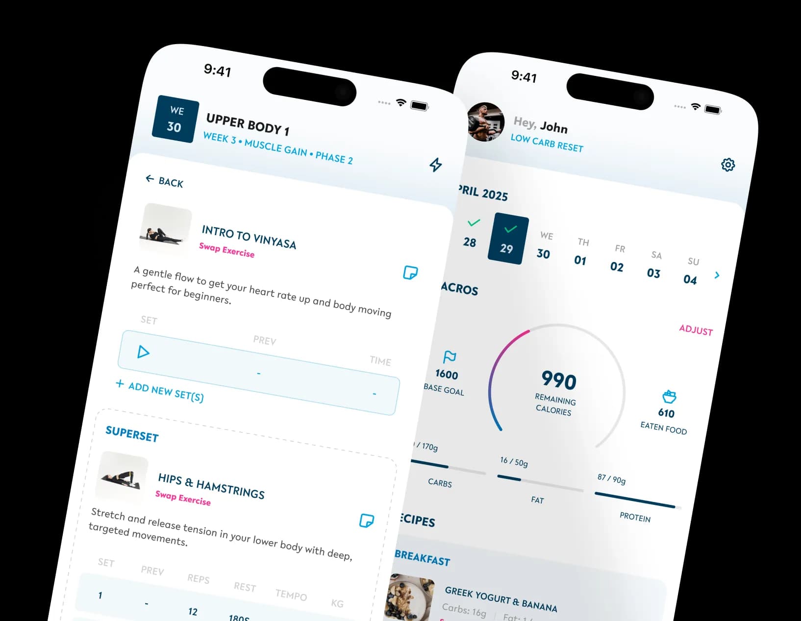 VRTO app mockups